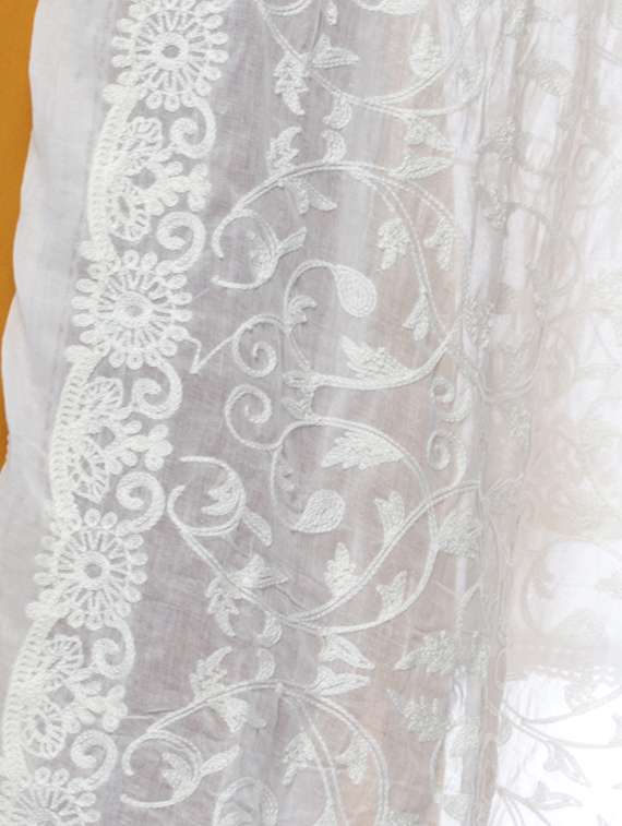solid embroidered dupatta - 17161621 -  Standard Image - 3