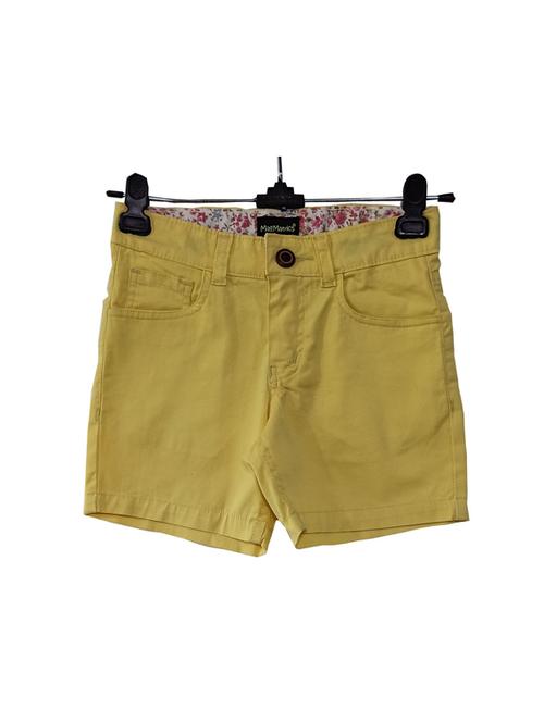 yellow cotton shorts and threefourth - 17163567 - Standard Image - 0