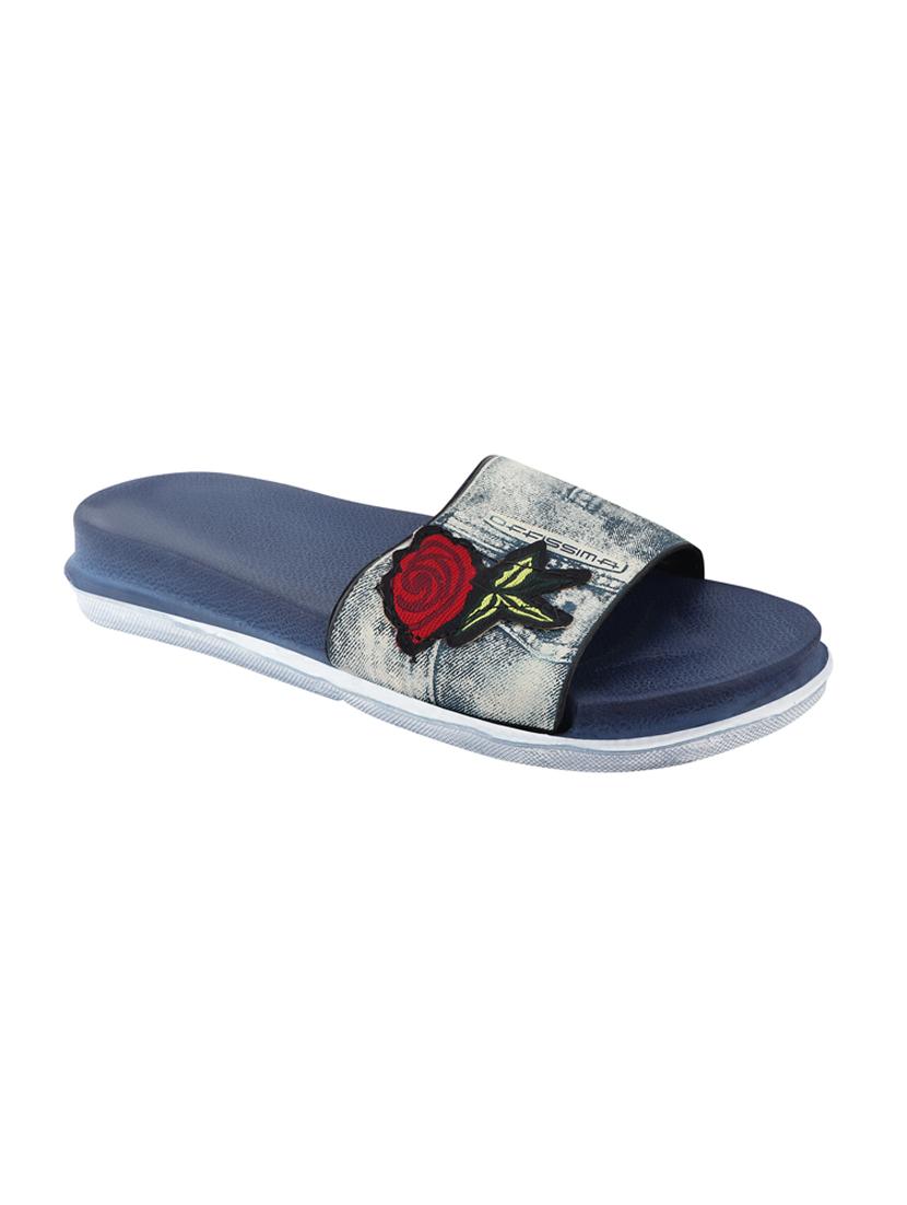 blue slip on slides - 17164285 - Zoom Image - 0