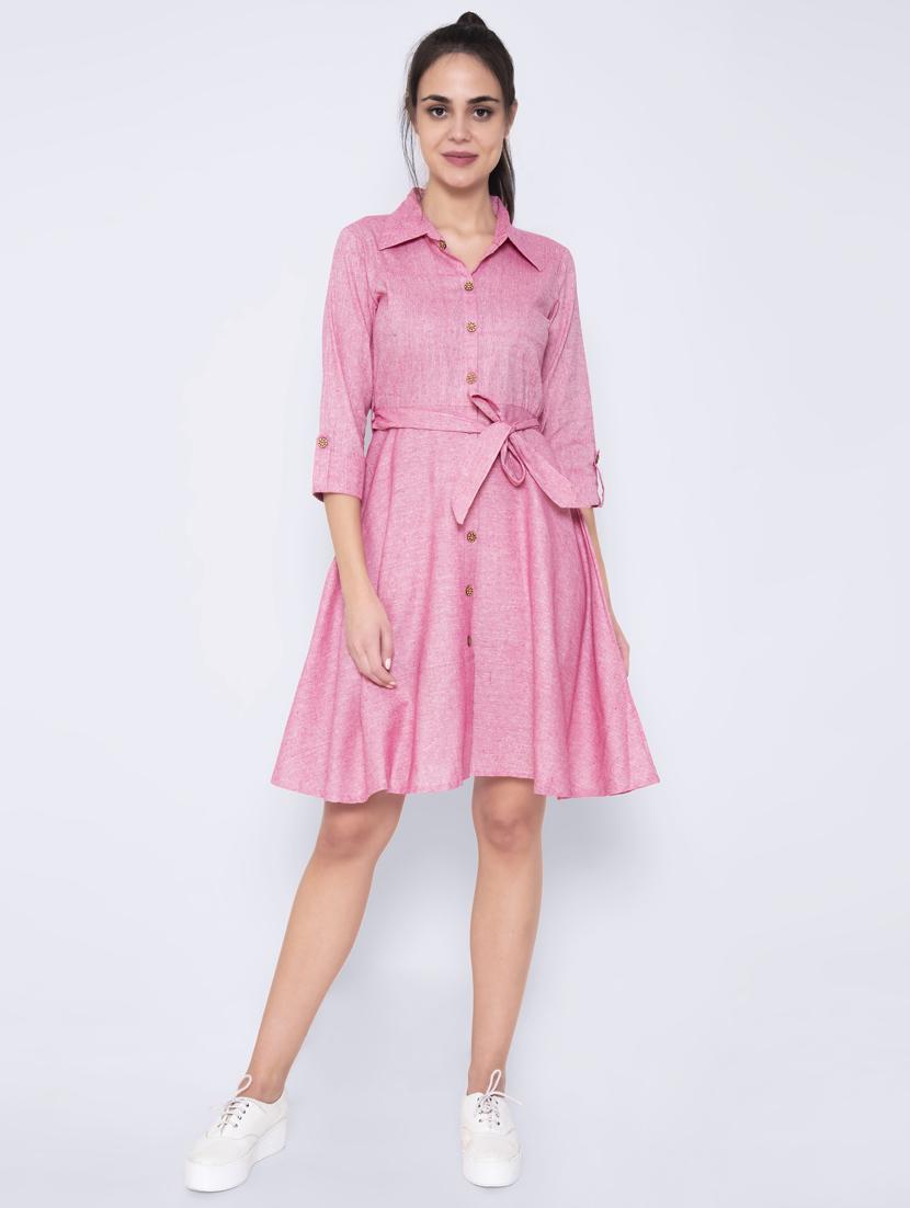 tie front a-line dress 