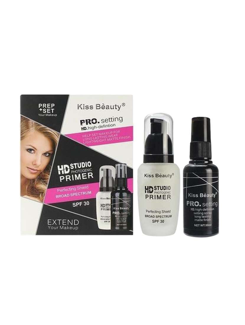 Kiss Beauty Hd Primer Plus Makeup Fixer Combo Set