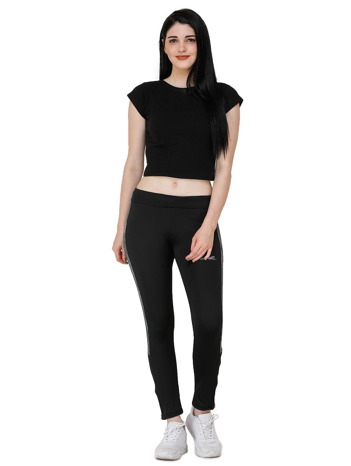black lycra yoga pants track - 17168641 - Standard Image - 3