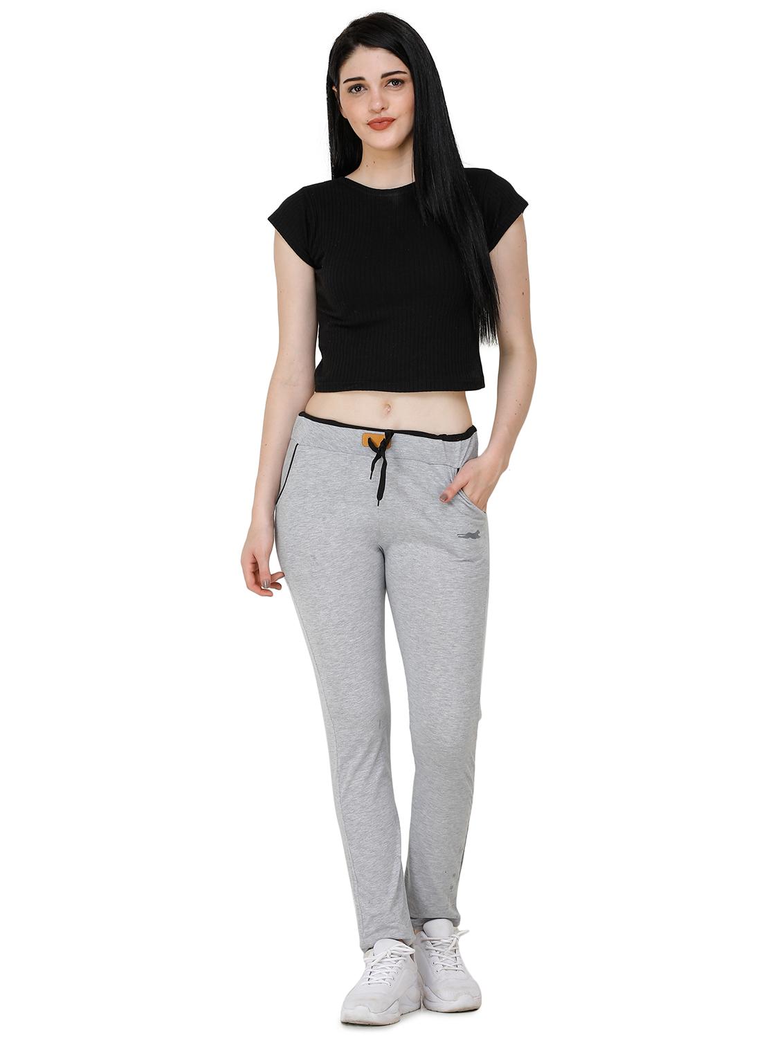 grey cotton yoga pants track - 17168718 - Standard Image - 3