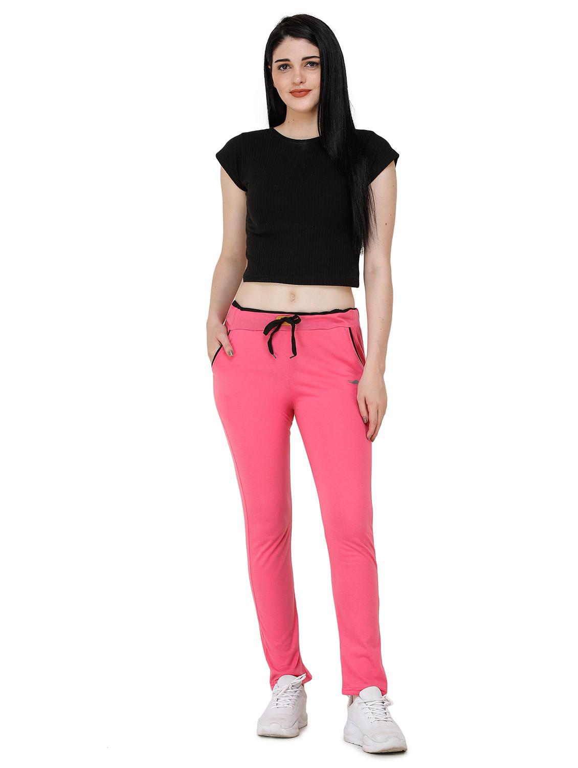 pink cotton yoga pants track - 17168719 - Standard Image - 3