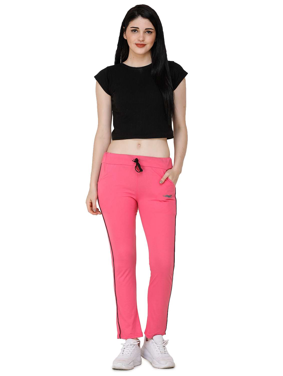 pink cotton yoga pants track - 17168729 -  Standard Image - 3