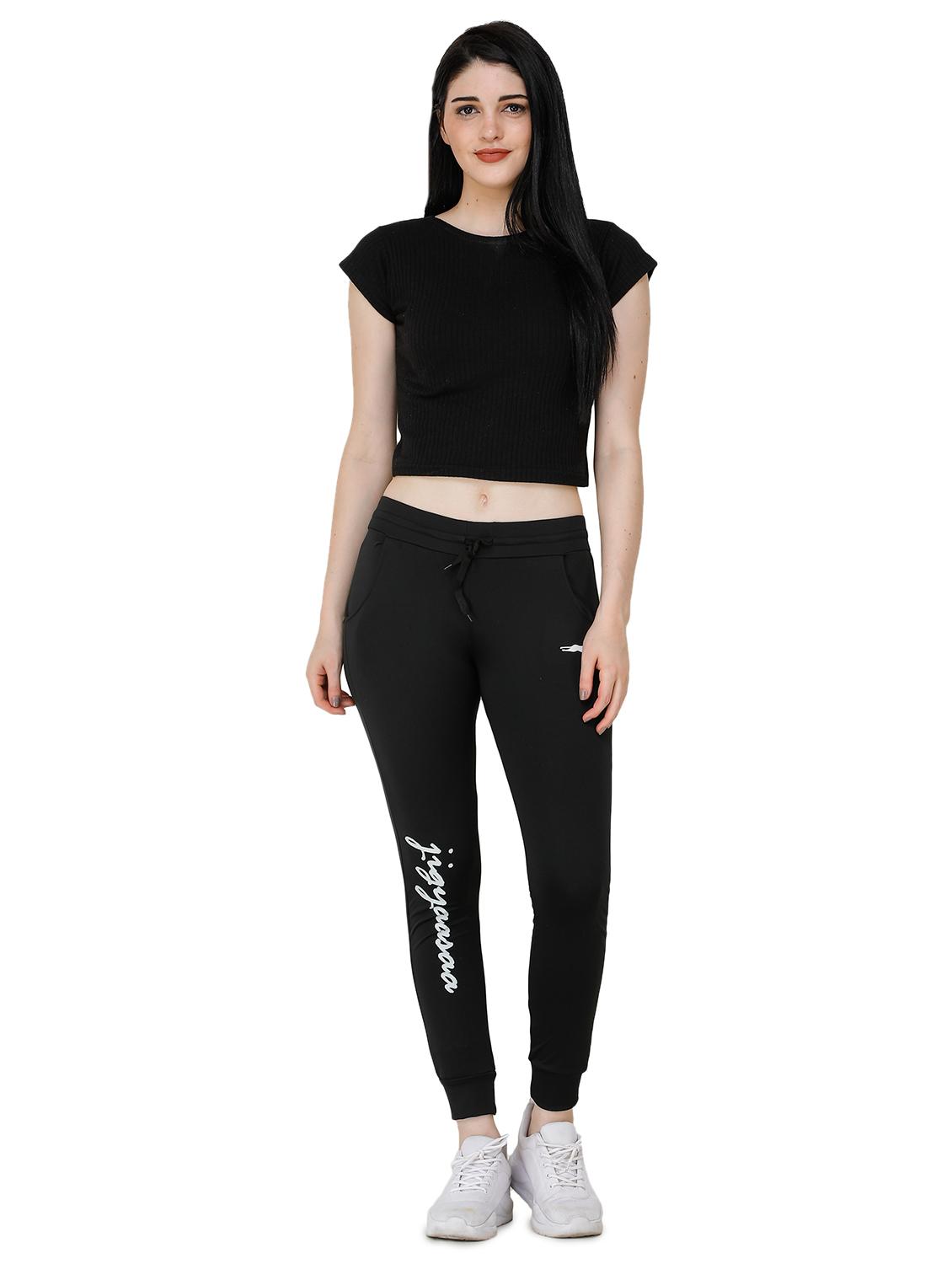 black lycra yoga pants track - 17168743 - Standard Image - 3