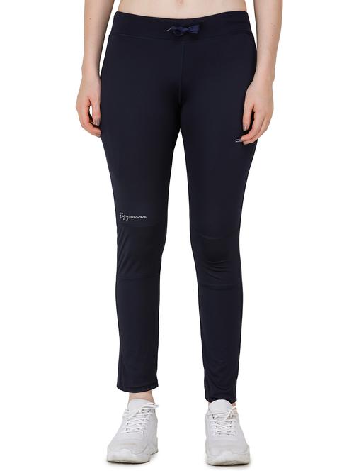 dark blue lycra yoga pants track - 17168748 -  Standard Image - 0