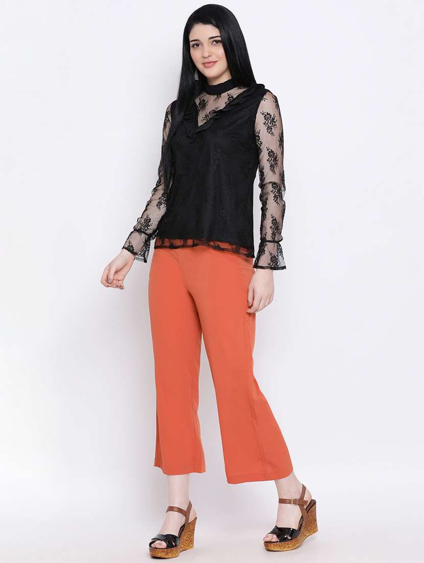 women's straight round neck top - 17169588 -  Standard Image - 3