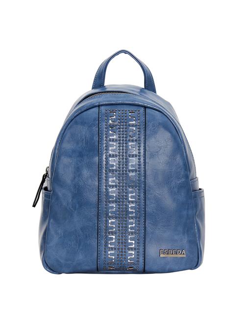 blue leatherette (pu) fashion backpack - 17169996 - Standard Image - 0