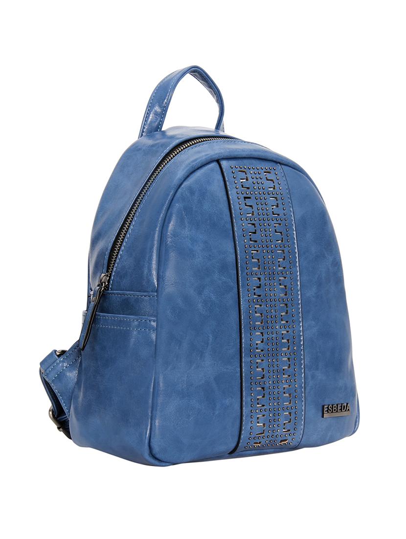 blue leatherette (pu) fashion backpack - 17169996 - Standard Image - 3