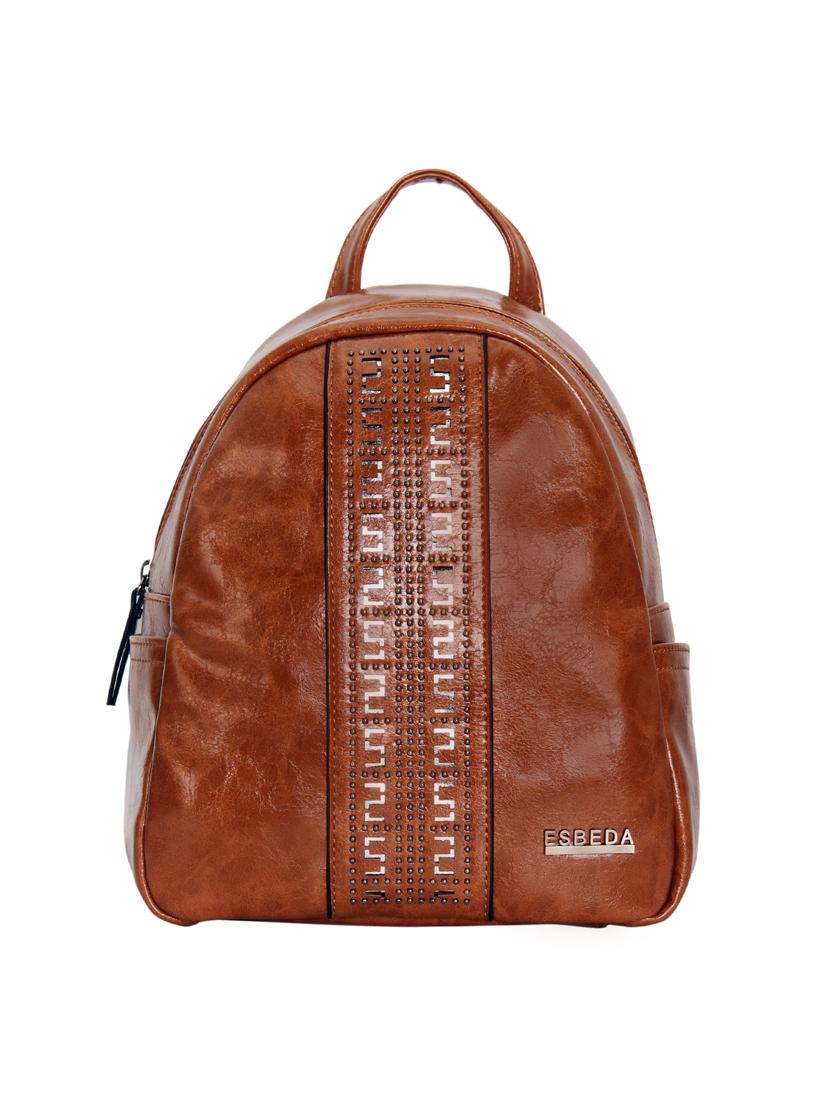 tan leatherette (pu) fashion backpack - 17169997 -  Zoom Image - 0