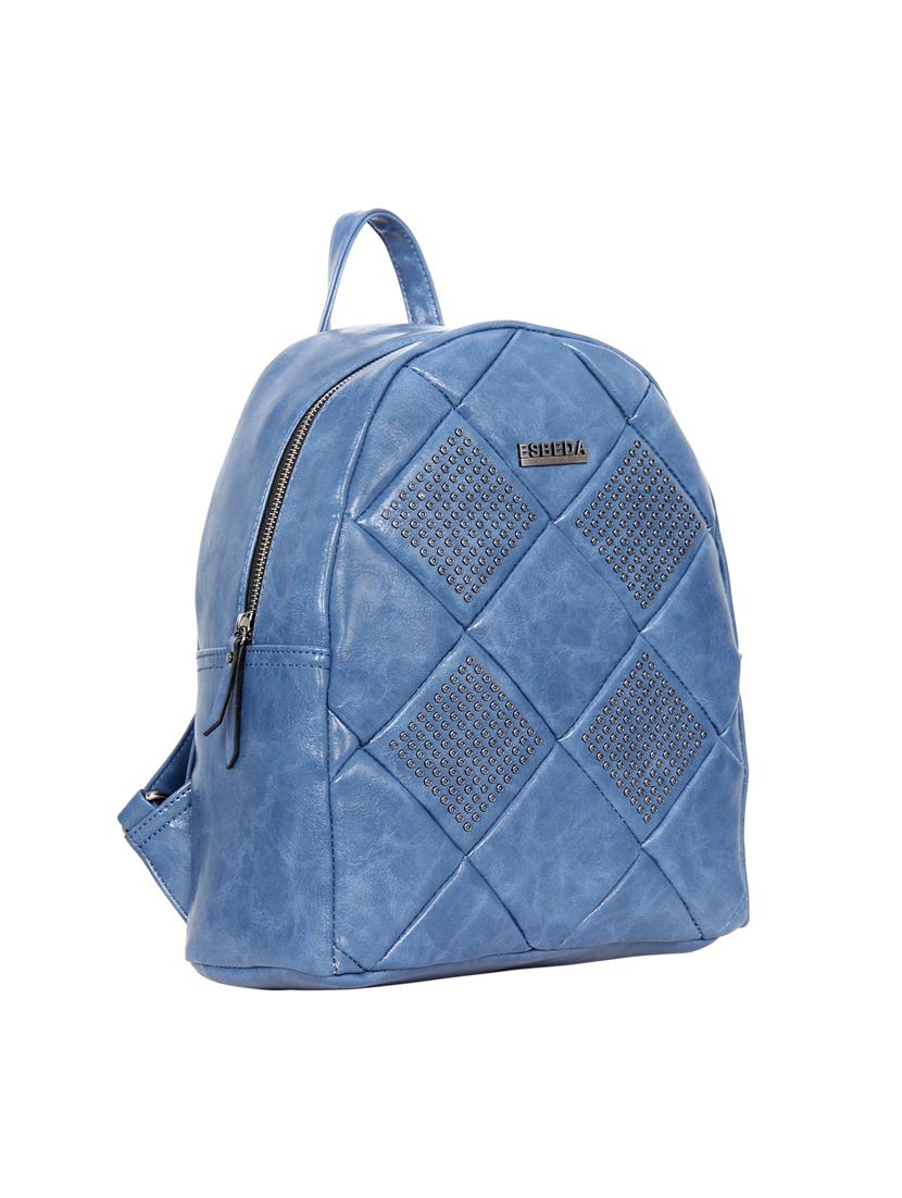 blue leatherette (pu) fashion backpack - 17170056 - Standard Image - 3