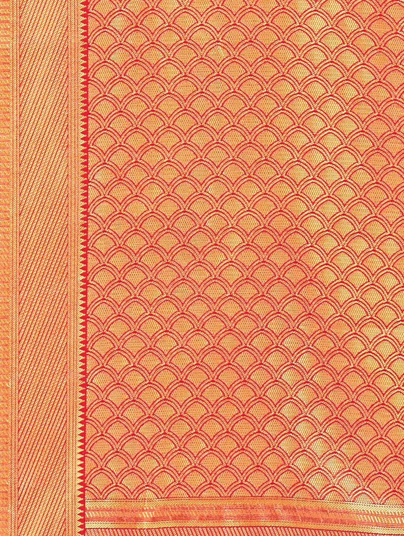 self design woven saree with blouse - 17171064 - Standard Image - 3