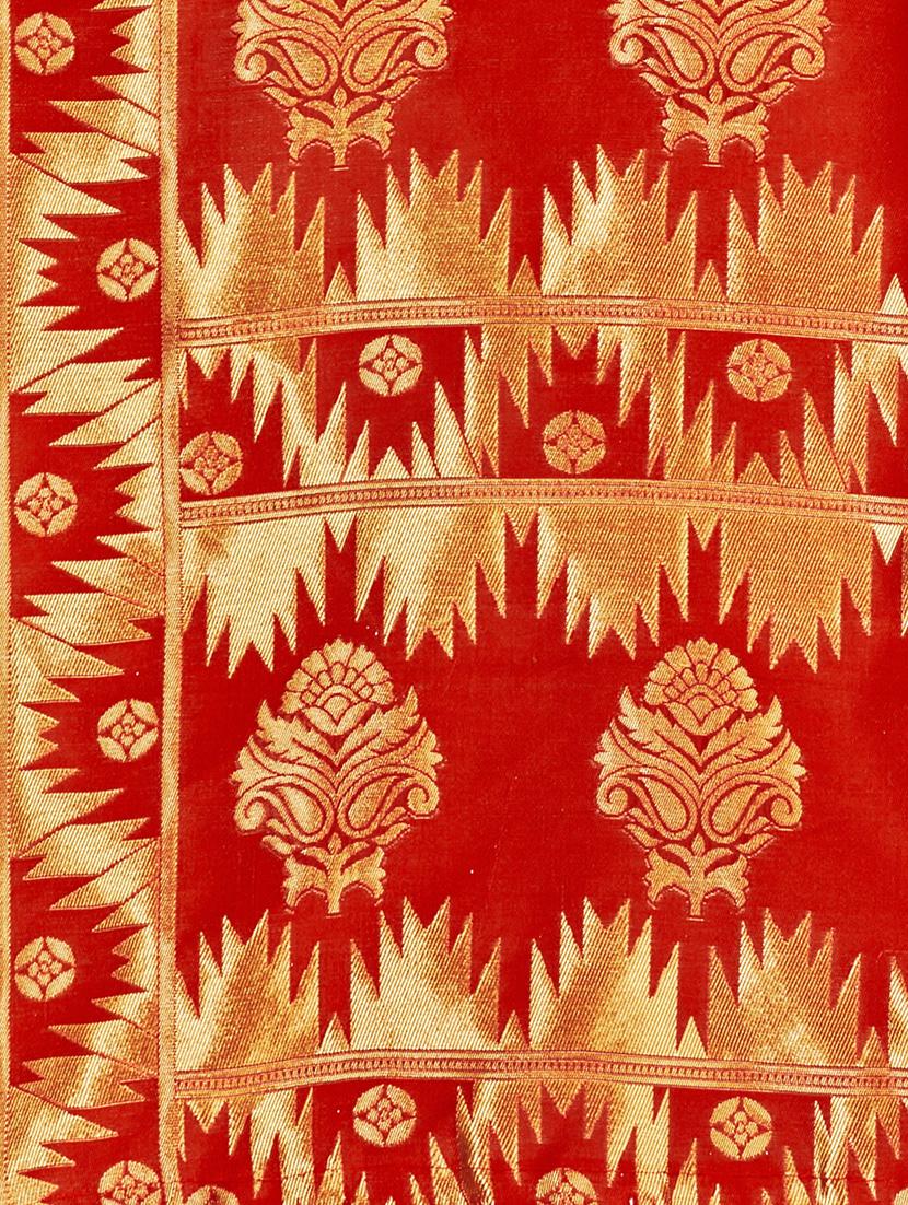 self design woven saree with blouse - 17171075 - Standard Image - 3