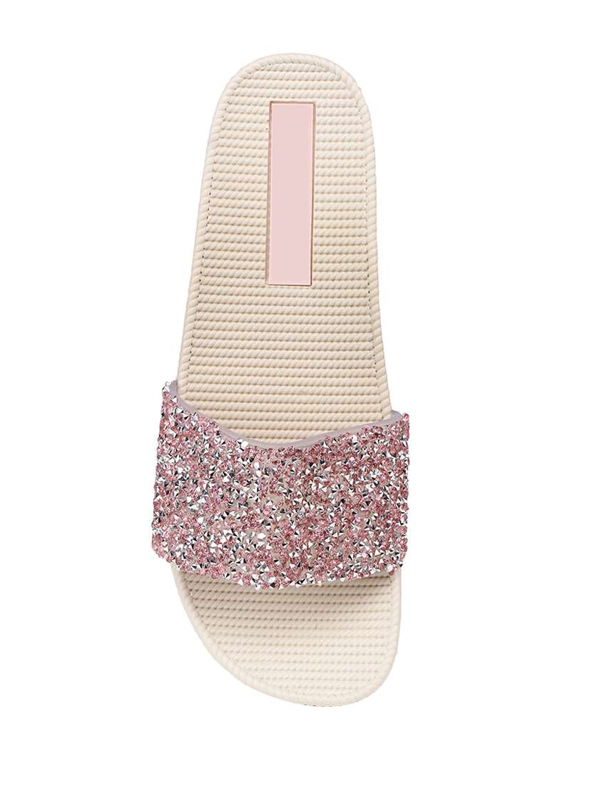 pink plastic slippers flip flops - 17172184 -  Standard Image - 3