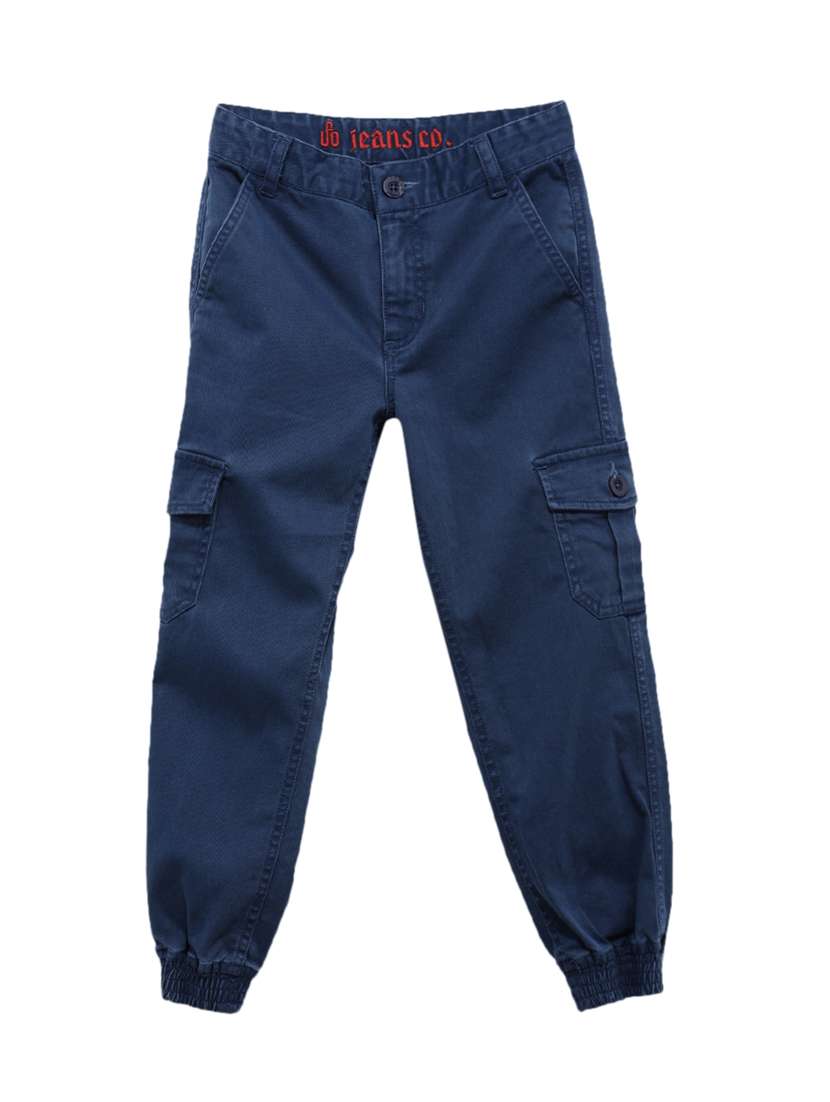 blue cotton joggers trouser