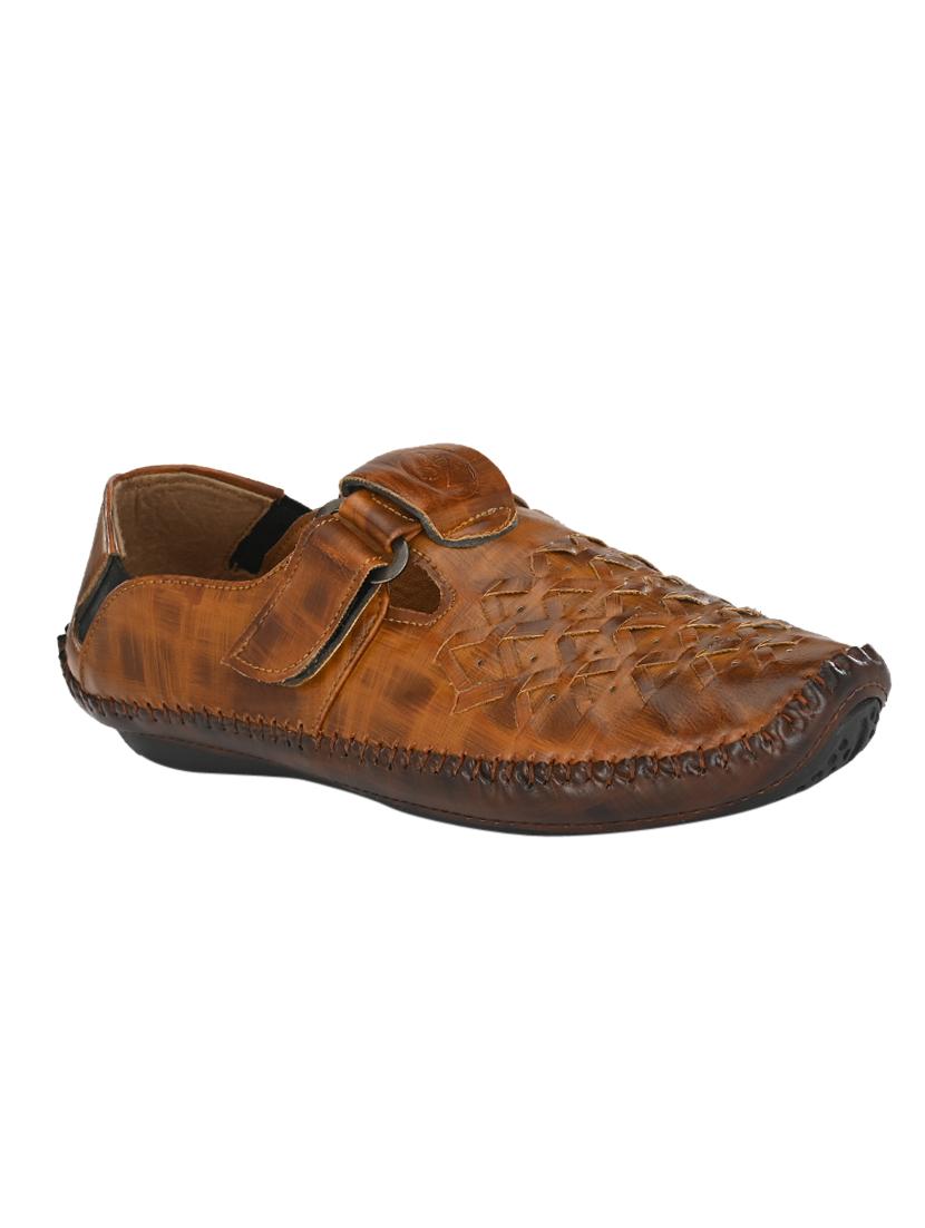 tan slip on sandals - 17175062 -  Zoom Image - 0