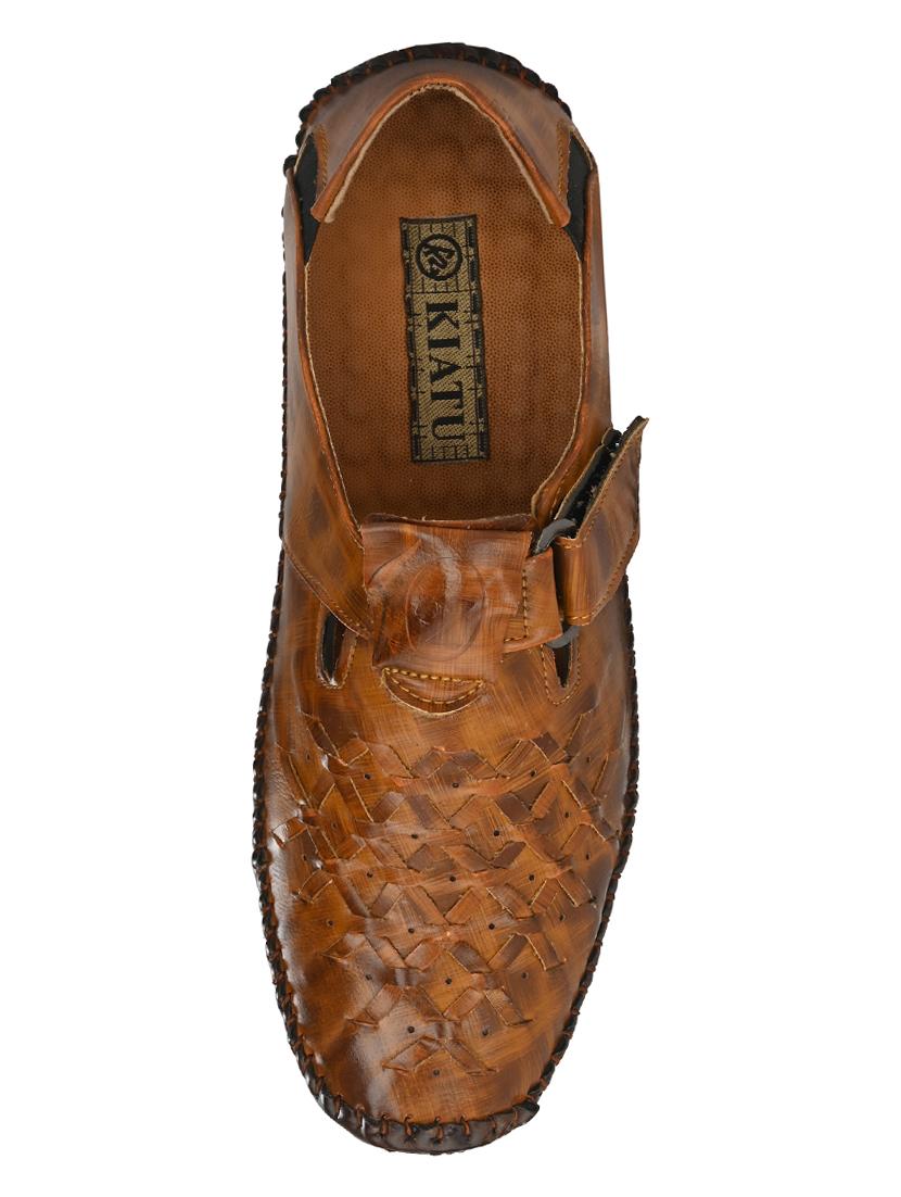 tan slip on sandals - 17175062 -  Standard Image - 3