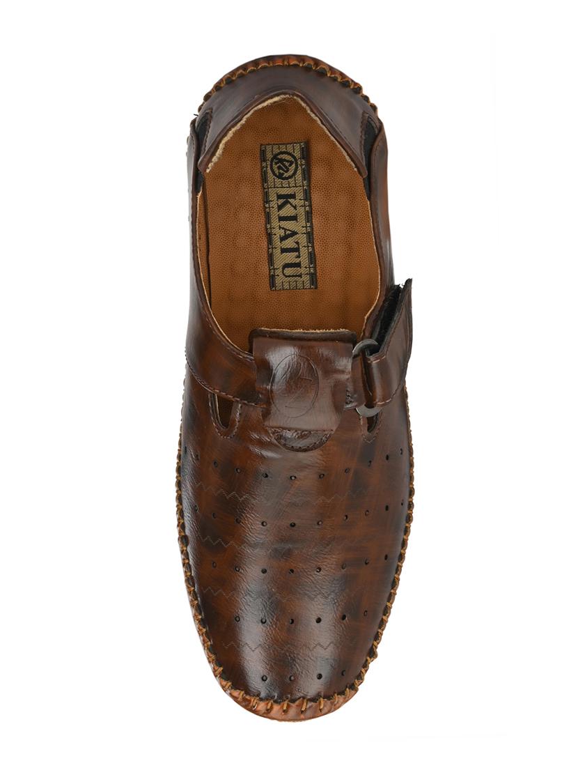 brown slip-on sandals - 17175068 - Standard Image - 3