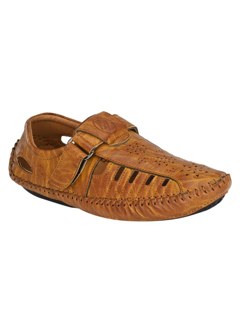 tan slip on sandals - 17175087 -  Zoom Image - 0