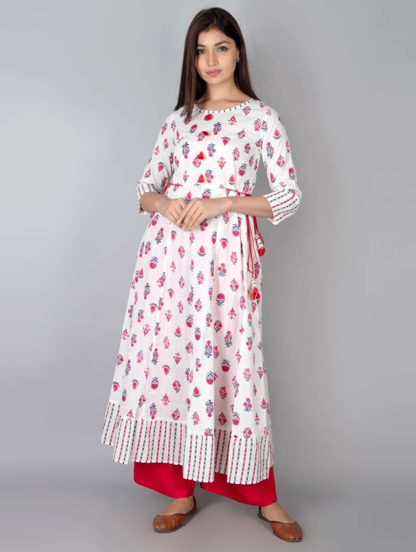 floral anarkali kurta