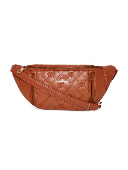 tan leatherette (pu) regular pouch - 17184939 -  Standard Image - 0