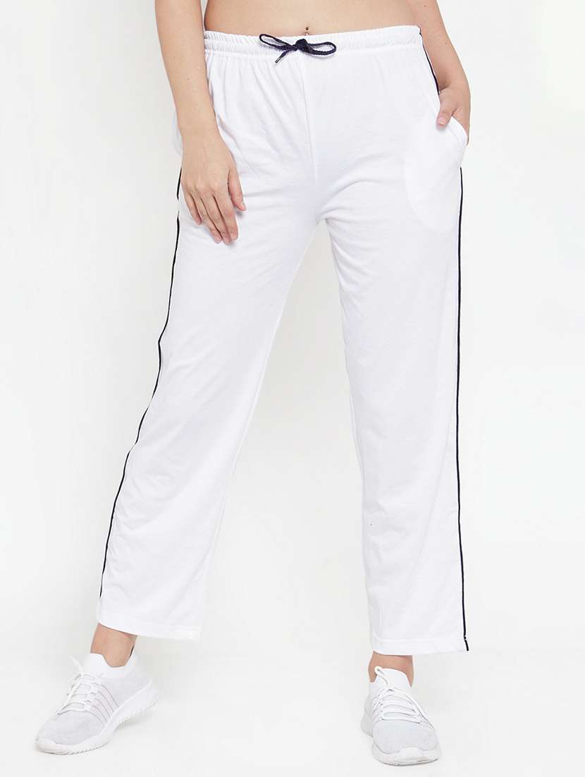 drawstring waist track pants 