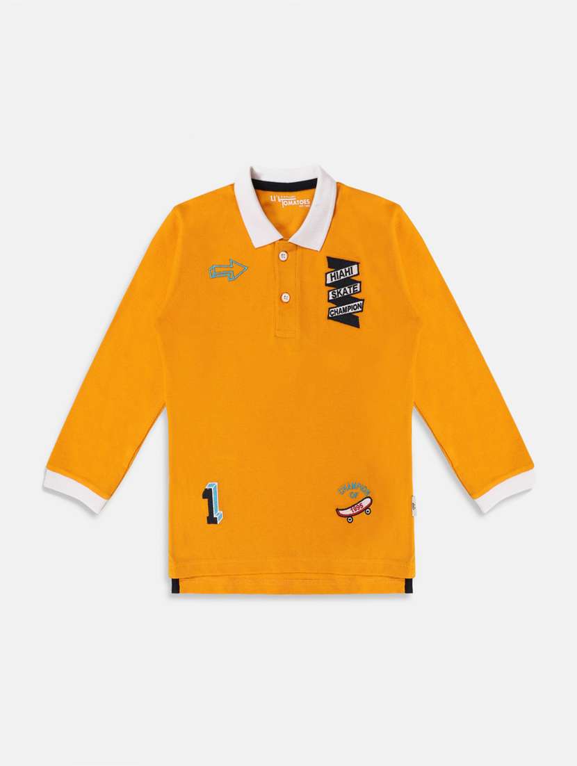 yellow cotton t-shirt with mask - 17190950 - Zoom Image - 0