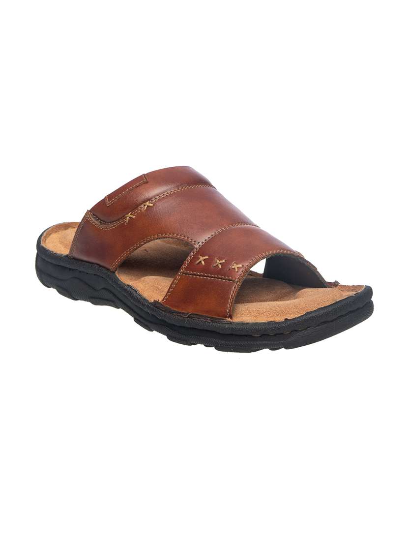 Buy online Brown Slip On Sandals from Sandals and Floaters for Men