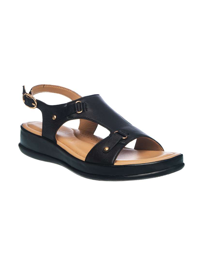 Khadim Block Heel Sling Backs Buy Online Black Back Strap Sandals From  Heels For Women By