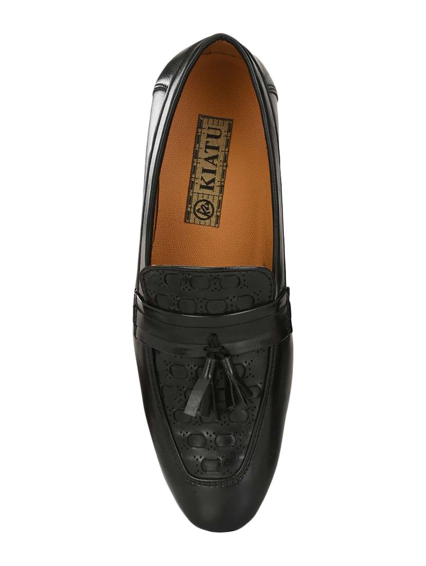 black slip on loafers - 17192547 -  Standard Image - 3