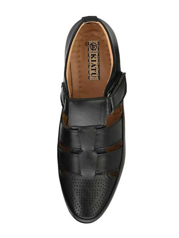 black slip on sandals - 17192559 -  Standard Image - 3