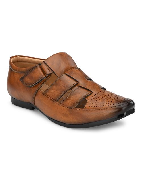 tan back strap sandals - 17192561 -  Standard Image - 0
