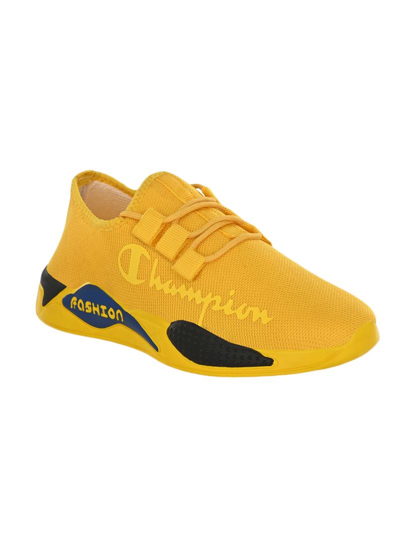 yellow lace up sport shoes - 17192586 - Zoom Image - 0