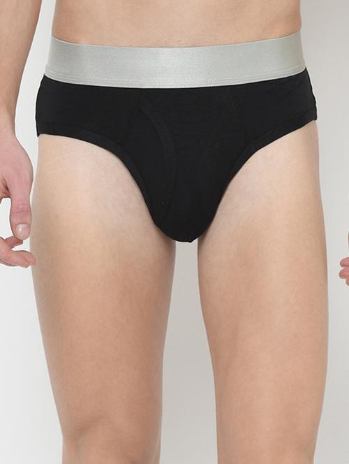 black solid hipster brief - 17192941 -  Standard Image - 0
