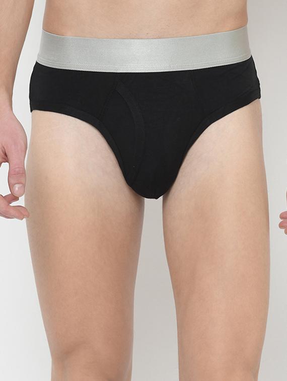 black solid hipster brief - 17192941 -  Zoom Image - 0