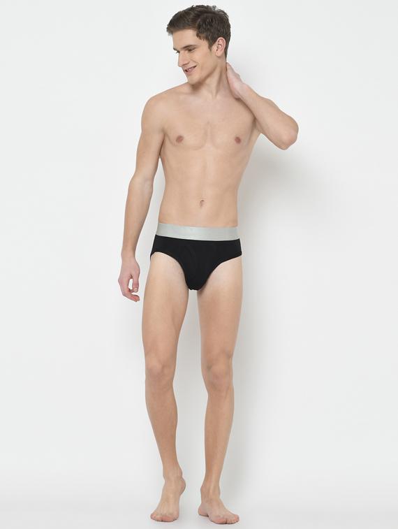 black solid hipster brief - 17192941 - Standard Image - 3