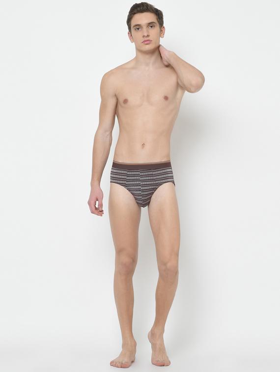 khaki striped hipster brief - 17192947 - Standard Image - 3