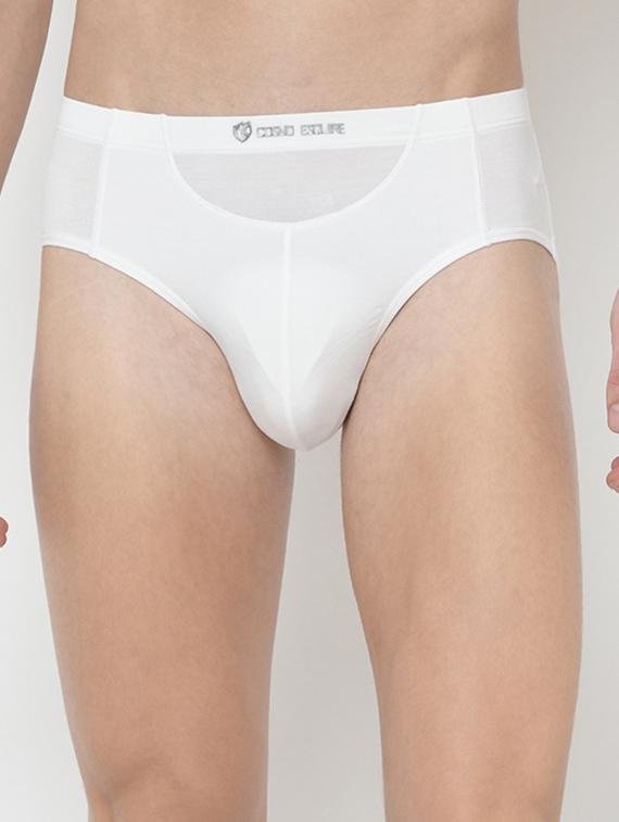 white solid hipster brief - 17192951 - Zoom Image - 0