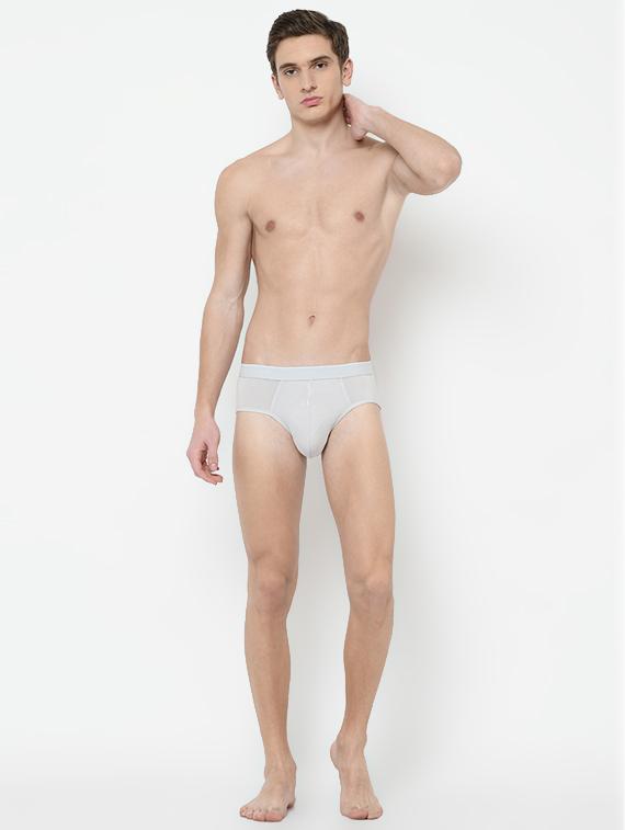 grey solid hipster briefs - 17192967 - Standard Image - 3