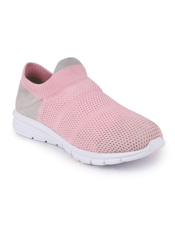 pink slip on sports shoes
