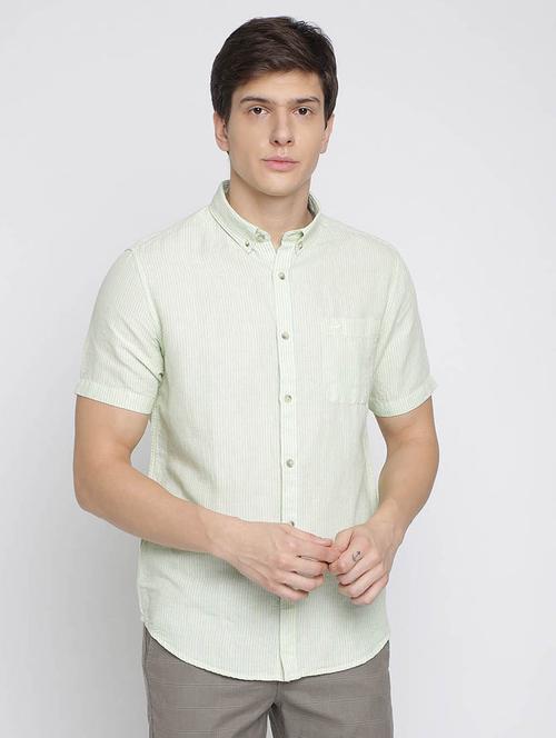 white striped casual shirt - 17194198 -  Standard Image - 0