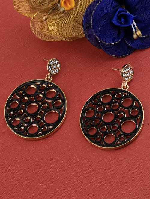 black metal drop earring - 17194376 -  Standard Image - 0
