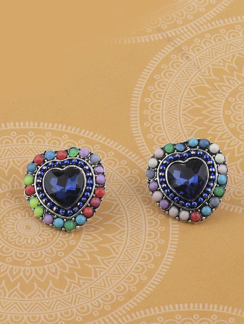 multi colored metal studs earring - 17194493 -  Zoom Image - 0