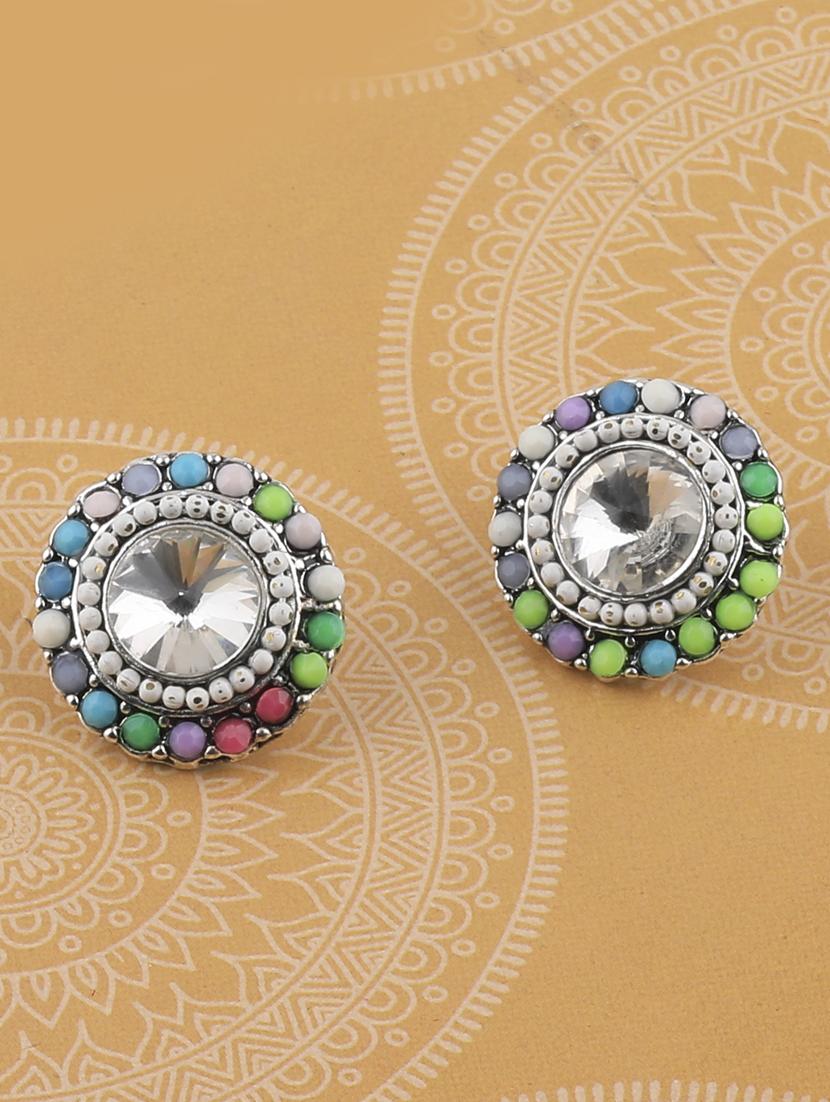 multi colored metal studs earring - 17194500 - Zoom Image - 0