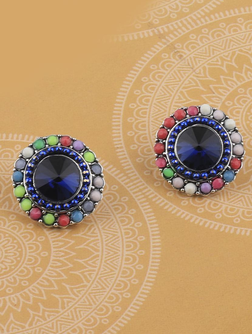 multi colored metal studs earring - 17194503 - Zoom Image - 0