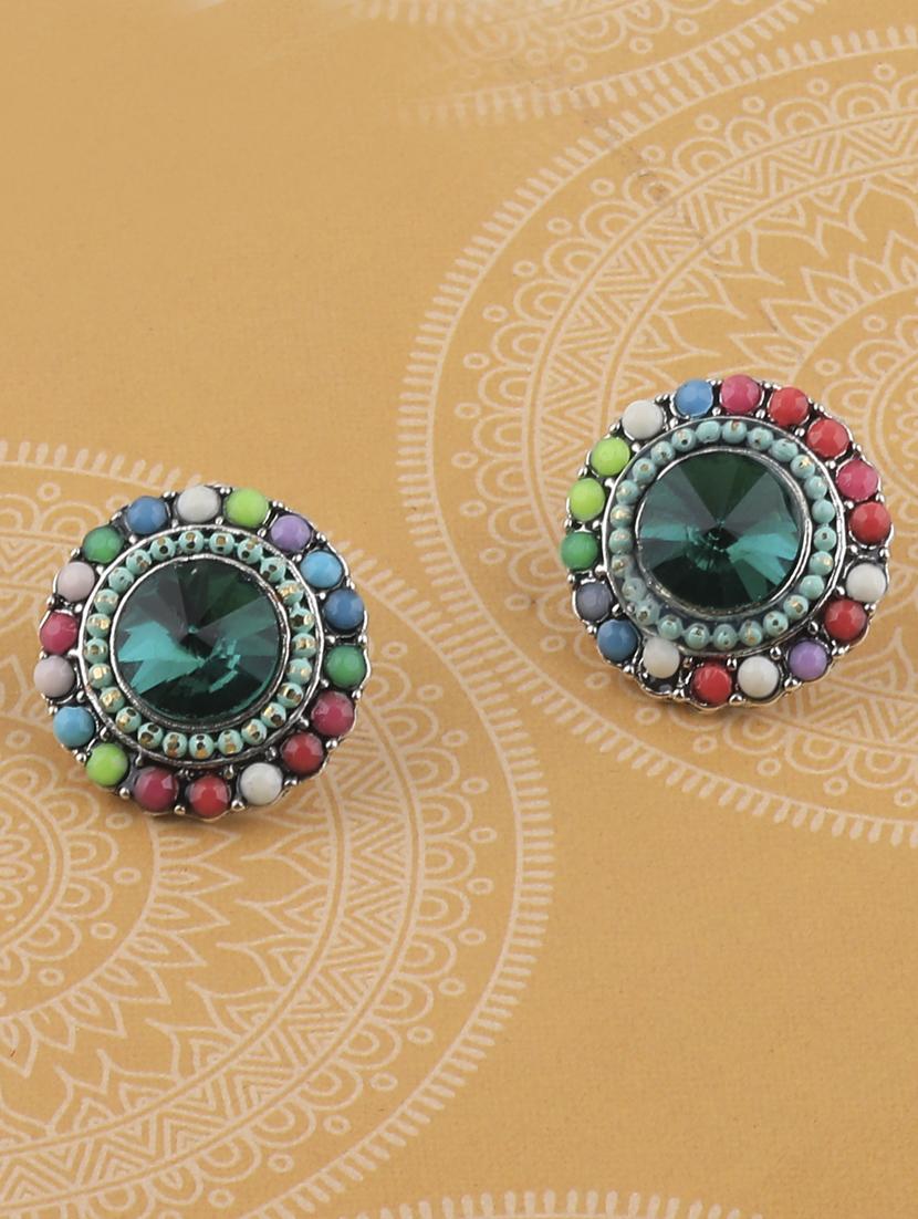 multi colored metal studs earring - 17194505 - Zoom Image - 0