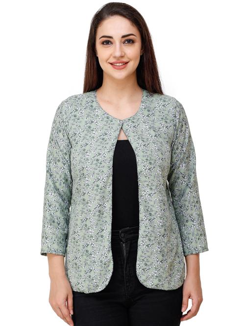 green polyester summer jacket - 17194569 -  Standard Image - 0