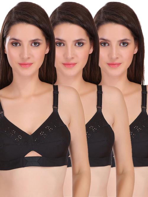 set of 3 embroidered minimizer bra - 17194594 - Standard Image - 0