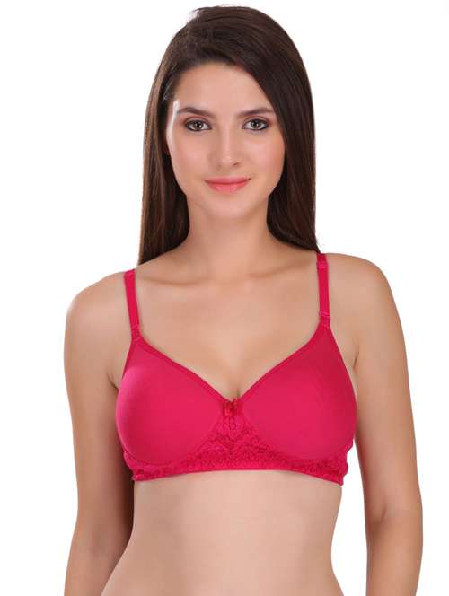 lace detail t-shirt bra - 17194689 - Standard Image - 0